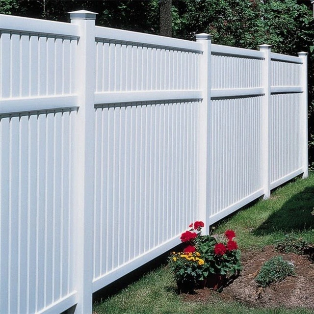 White Vinyl Fence 