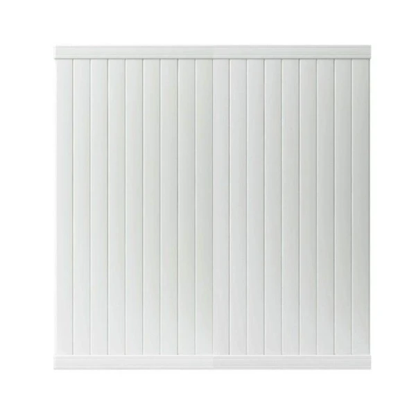 6 Ft. X 6 Ft. White Vinyl Privacy Fence Panel