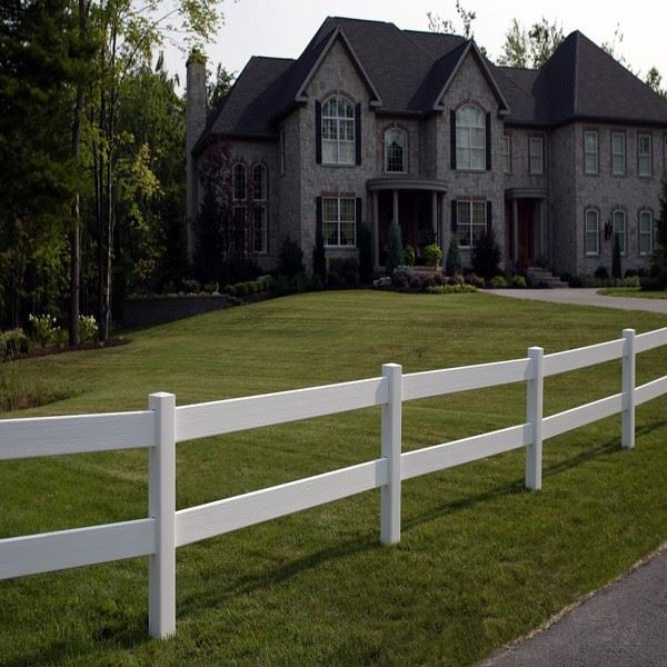 PVC Vinyl Ranch Rail Fencing